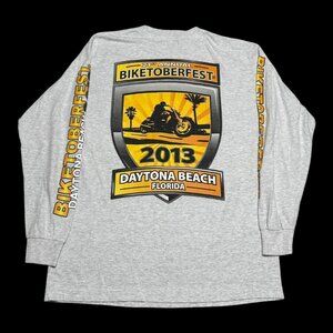 2013 Daytona Beach Biketoberfest Long‎ Sleeve Shirt Adult Large